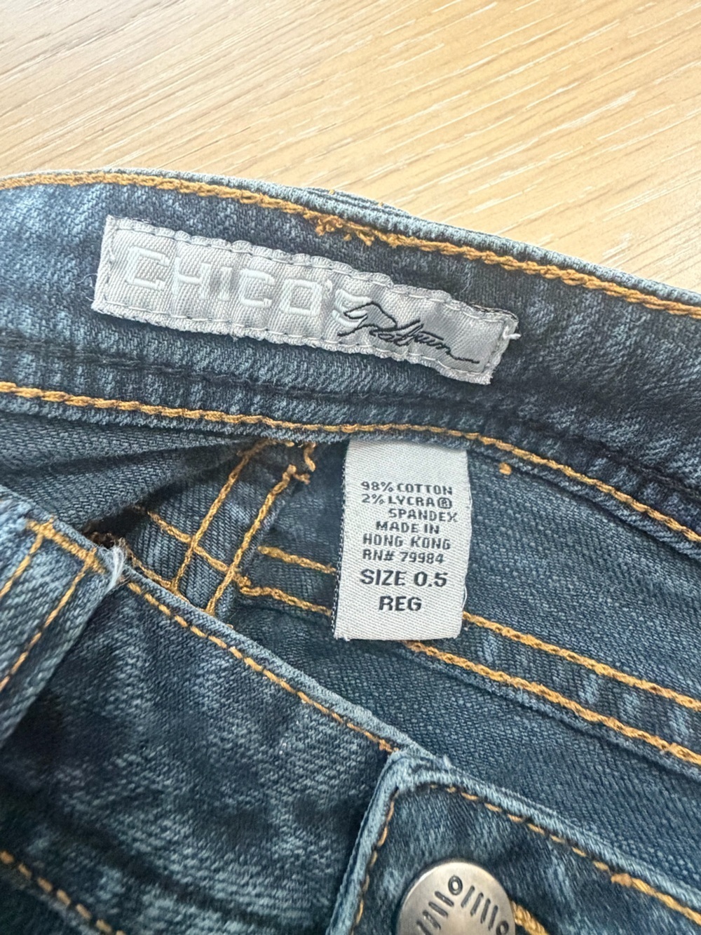 Chico's Women's Skinny Jeans - Dark Wash Blue - Picture 5 of 5